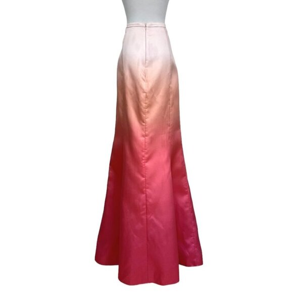 PERRY ELLIS PINK OMBRE HIGH RISE SIREN PRINCESS SKIRT - 8 - Picture 4 of 10